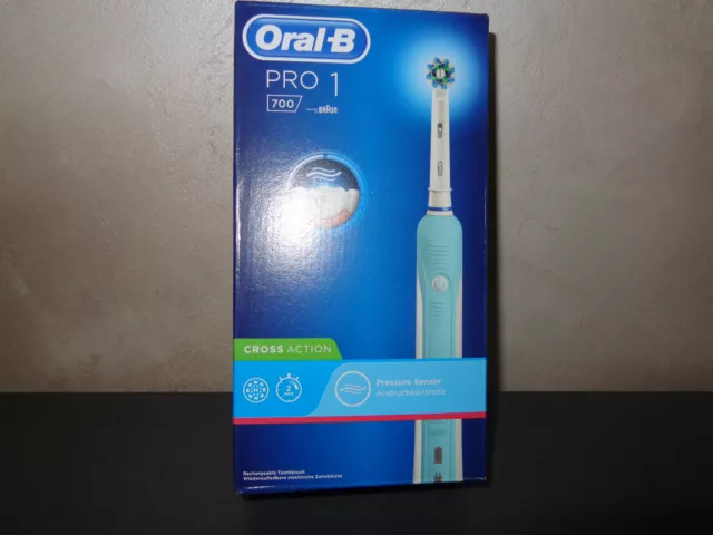 Brosse à dents électrique rechargeable Oral B PRO 1  - 700 Cross Action