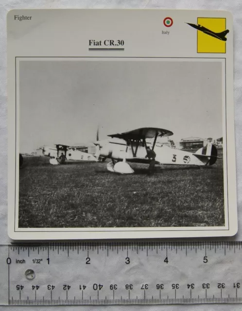 Fiat CR.30 - Italy - Fighter - Collectors Club Card