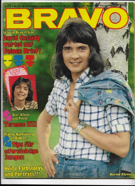 BRAVO Nr.13 vom 21.3.1974 Bernd Clüver, Doobie Brothers, Terence Hill, Can....
