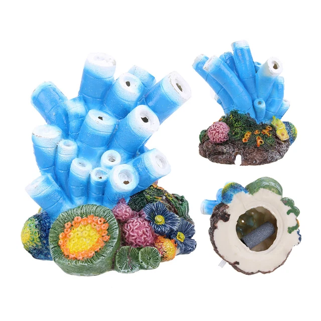 Aquarium Air Pump Decor Bubble Betta Fish Tank Decorations Coral Reef