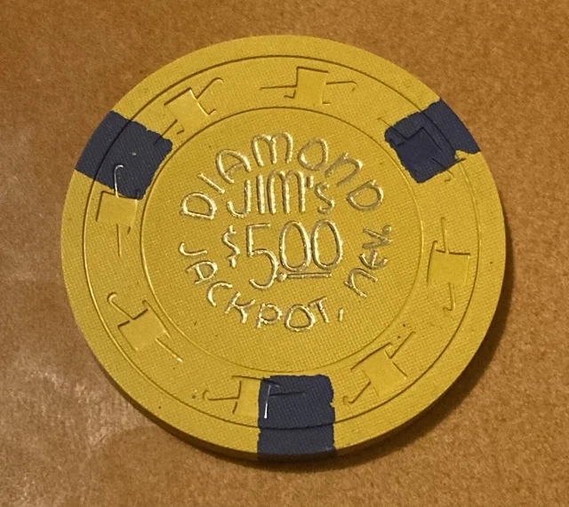 $5.00 Diamond Jim Casino Chip ** Jackpot NV $5.00 Diamond Jim Casino Chip ** Jackpot NV