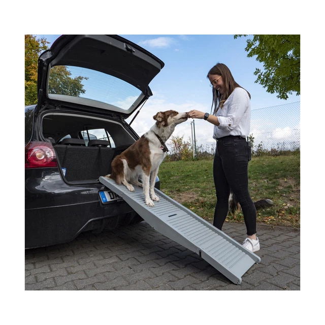 Hunderampe Emma belastbar bis 40kg Tiereinstiegshilfe für PKW Busse Vans Camping