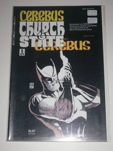 Cerebus Church & State #5 VF Aardvark Vanaheim April Apr 1991