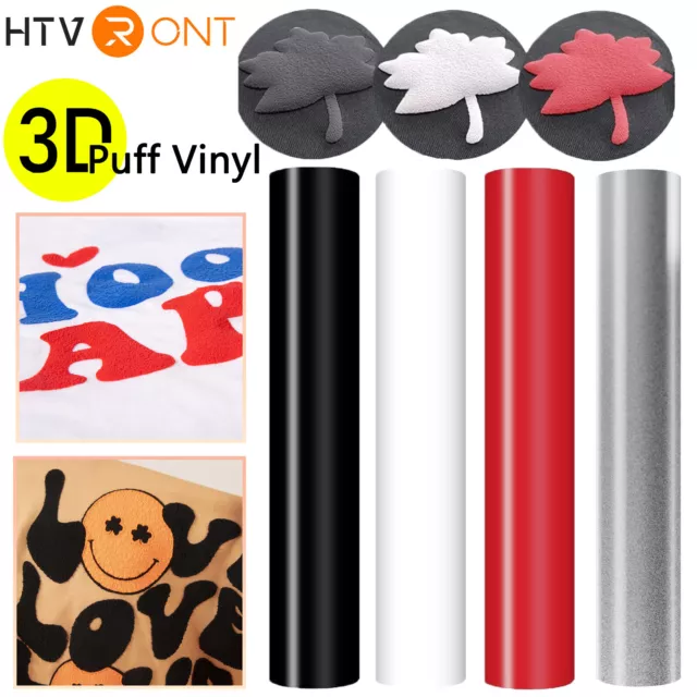 Lot 8-24PK A-SUB 3D Puff Heat Transfer Vinyl Sheets 12x10 Iron On HTV Vinyl