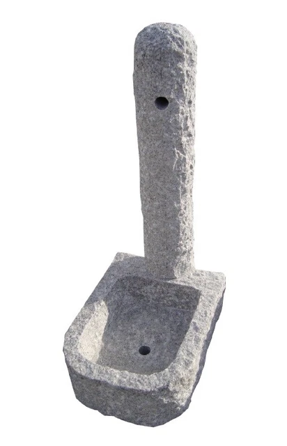 Fontana Da Giardino In Cemento Pietra KAM Modello LECCE | Colore Grigio | Dimensioni 36x46x100 Cm - Foto 12