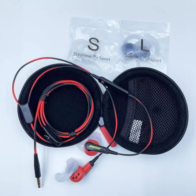 Bose SoundSport Wired 3,5 mm Jack Ohrhörer In-Ear Headphones für iOS - Power Rot