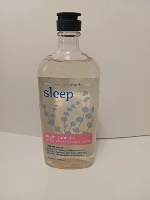 Bath & Body Works Aromatherapy Sleep Night Time Tea Foam Bath Wash 10 oz Rare