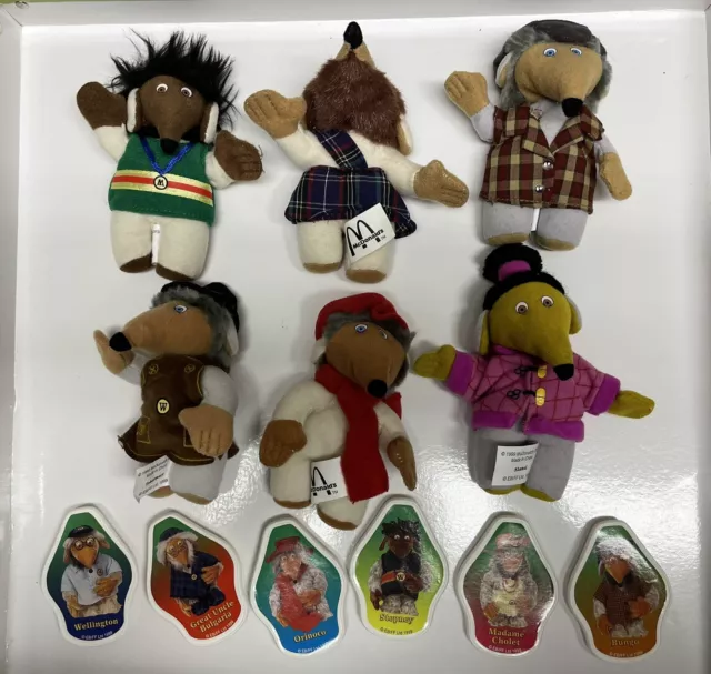 McDonalds Retro Wombles Collectible Soft Toys