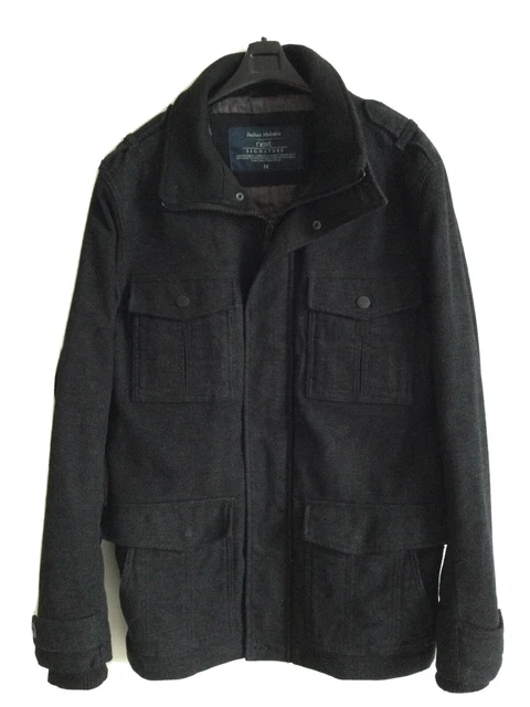 MENS NEXT ITALIAN Moleskin Jacket In Black Size M 0.99 PicClick UK