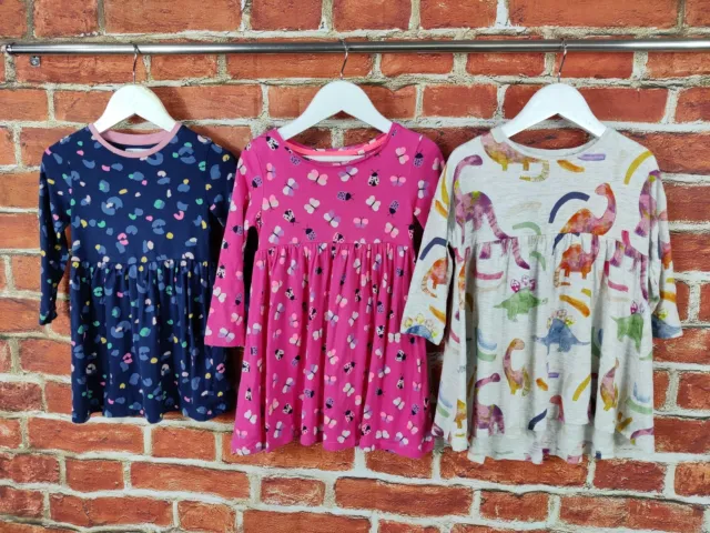 Girls Bundle Age 2-3 Years M&S Bluezoo Next Long Sleeve T-Shirt Dress Kids 98Cm