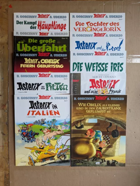 Asterix Obelix Comic Sammlung 10 Stück Z1 Alben sehr gut Neuausgaben