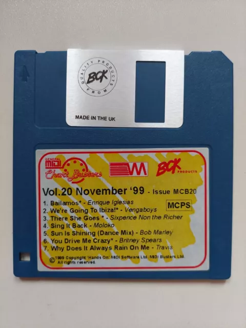 MIDI FILES - Midi Songs Diskette - Hits Of November 1999 - Vol 20.