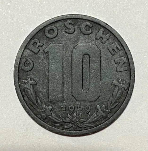 1949 Austria 10 Groschen - World Coin 2