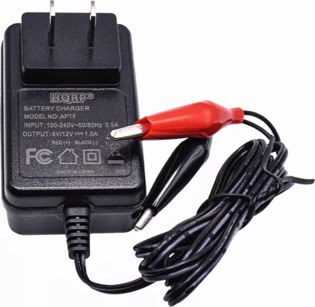 HQRP Fully Automatic 6V / 12V Sealed Lead Acid Smart Battery Charger SLA Main...