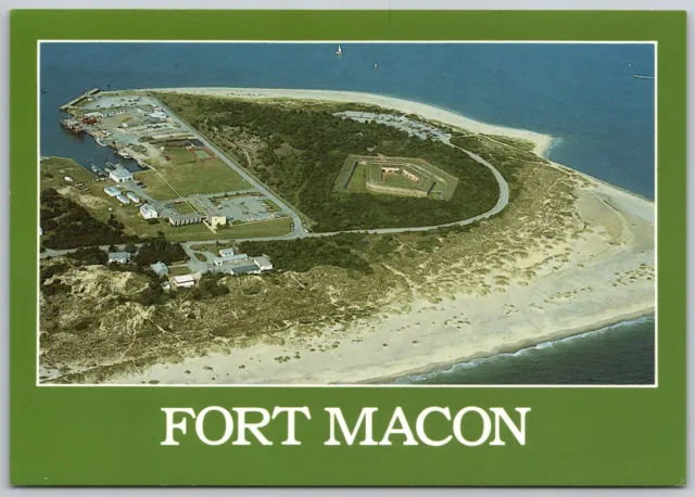 Fort Macon North Carolina - Aerial View - Continental 6 X 4 in - Postcard 7000