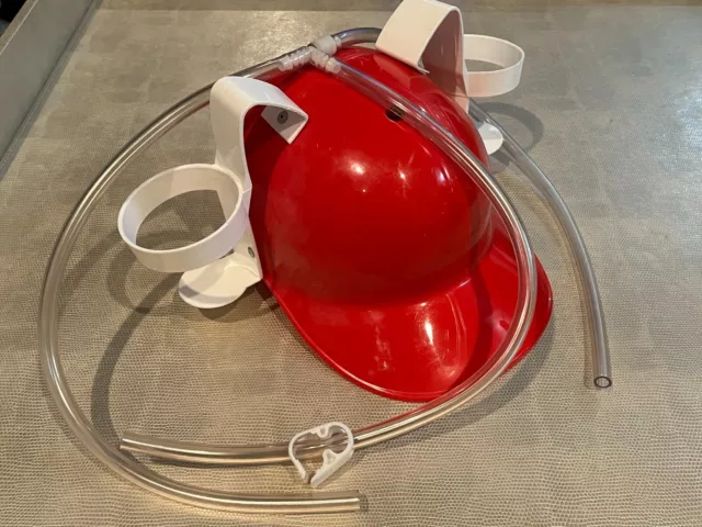 Vintage 1969 Red Beer Soda Straw Helmet Laich Industries Sports Product Corp.