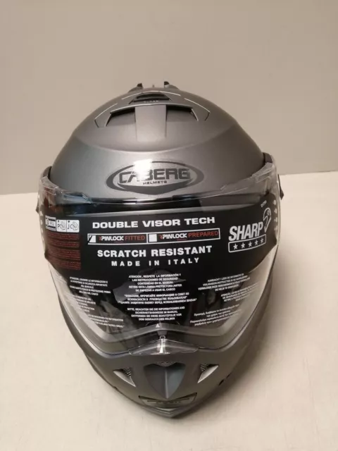 Motorradhelm  Klapphelm Caberg Helm Duke Ii, Matt Gun, Metall, Größe M