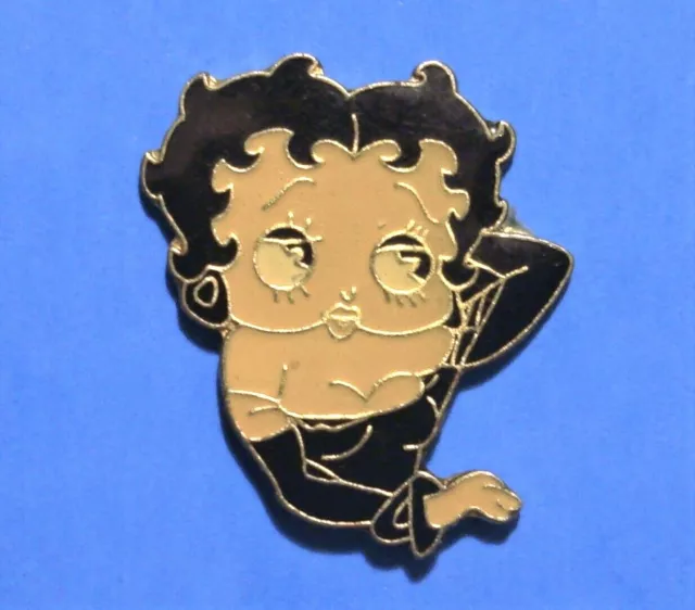 Betty Boop - Black Dress - Vintage Lapel Pin - Hat Pin - Pinback