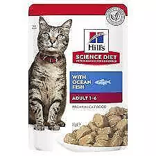 Hills Science Diet Feline Optimal Care Adult with Ocean Fish Pouches 85gm x 12