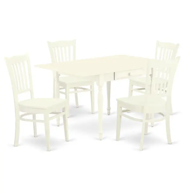 Dining Room Set Linen White, MZGR5-LWH-W