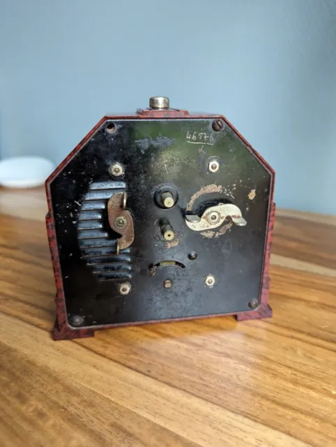 Antique Bakelite Art Deco Alarm Clock 3