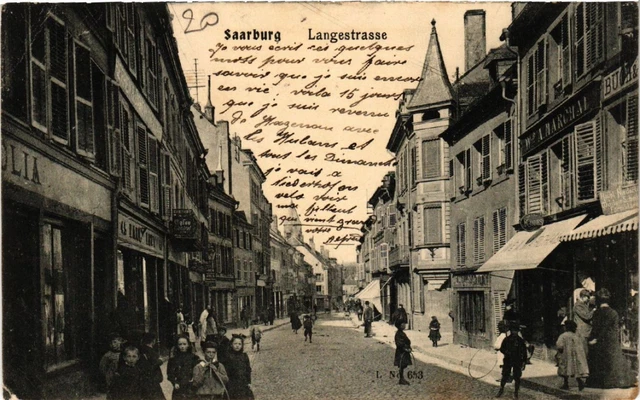 CPA AK SARREBOURG - SAARBURG i. L. - Langestrasse (387648)