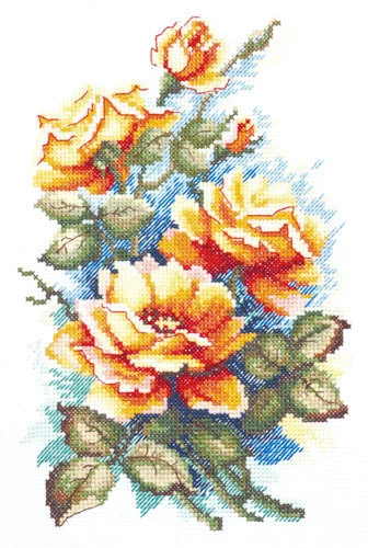 MWOOT Kit De Démarrage Broderie Point De Croix - Kit DIY Oiseaux Et Fleurs Pour Débutants Adultes Avec Cerceau Loisir Créatif à La Maison