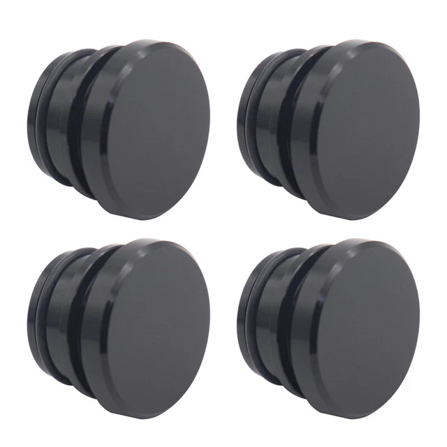 4PCS Aluminum Car Auto Cigarette Lighter Plug Cover Socket Dust Button Universal