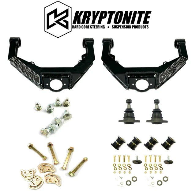 KRYPTONITE CONTROL ARMS/CAM Bolts/Alignment Pin Kit For 01-10 GM 2500HD ...