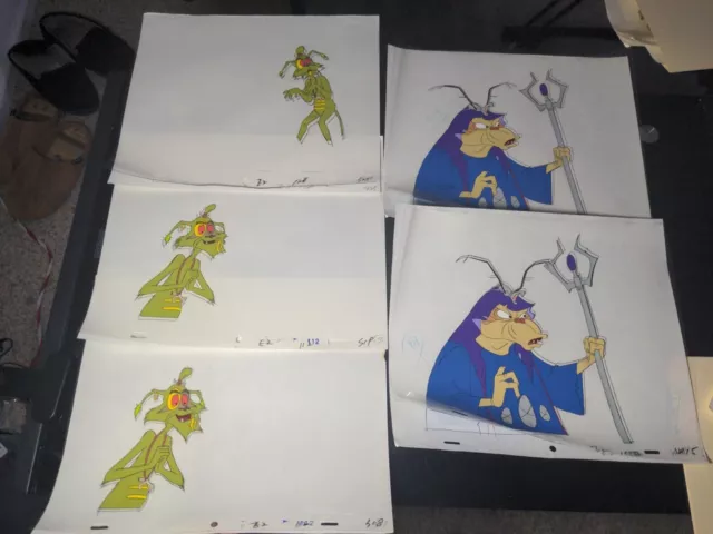 EWOKS animation cels BACKGROUND production art  Star Wars Action Figures  I8