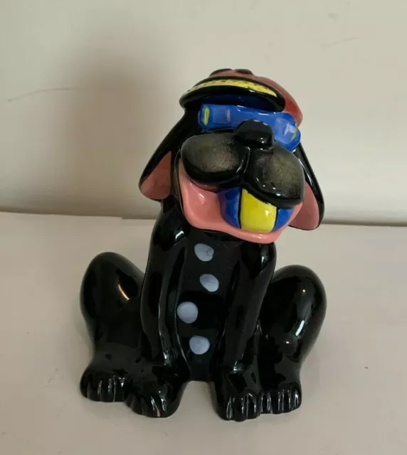 Black Dog Piggy Bank Original Design by Debbie Carman Faux Paws Productions 