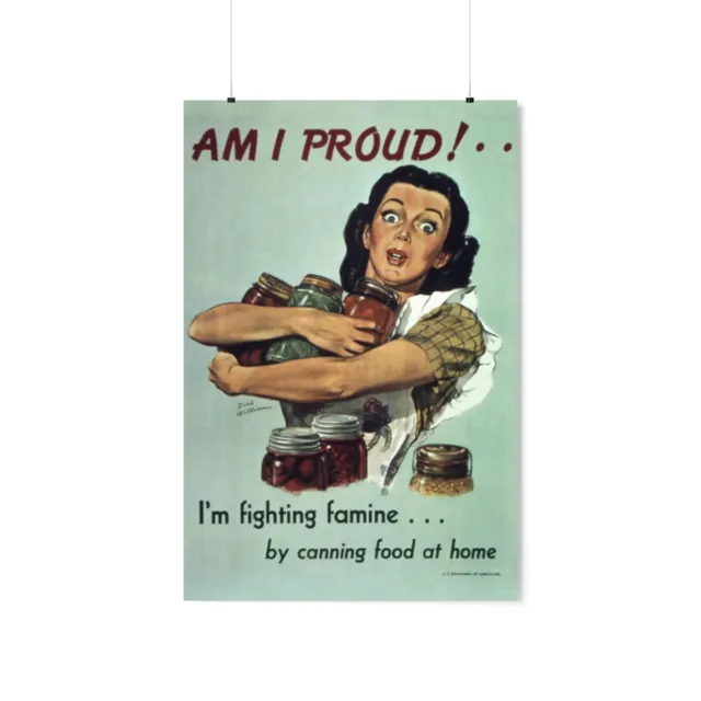 WW2 US HOME Front Food Propaganda Poster 24x36 inches, WWII American ...