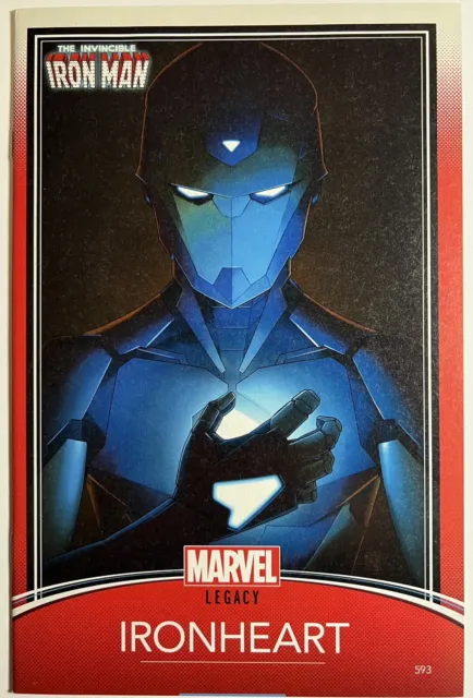 Invincible Iron Man 593 Near Mint JTC Trading Card Variant 2017 Ironheart Riri