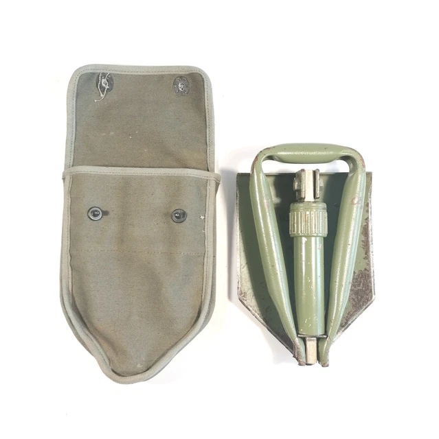 Genuine Serbian Military Folding Shovel Army Entrenching Folding Three Positions