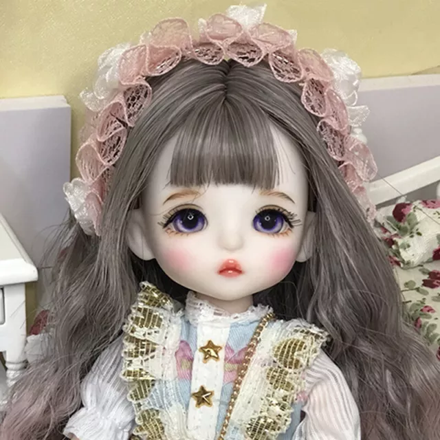16cm Doll Ball Jointed Dolls 1/8 BJD Doll Eyes Shoes BJD Clothes Wigs Full Set