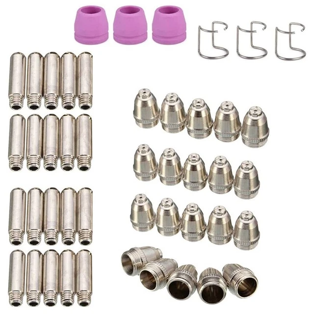 46PCS for SG-55 -60 WSD-60 Plasma Cutter Consumables Kit Plasma Cutting TorcK9