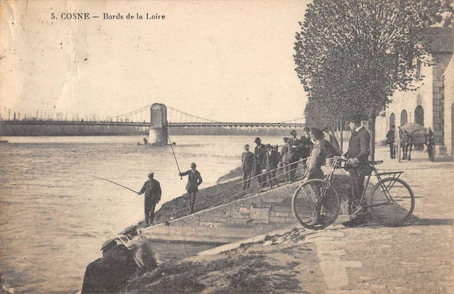 Cpa 58 Cosne Bords De La Loire