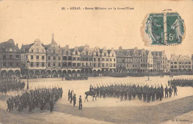Cpa 62 Arras Military Magazine On The Grand Square