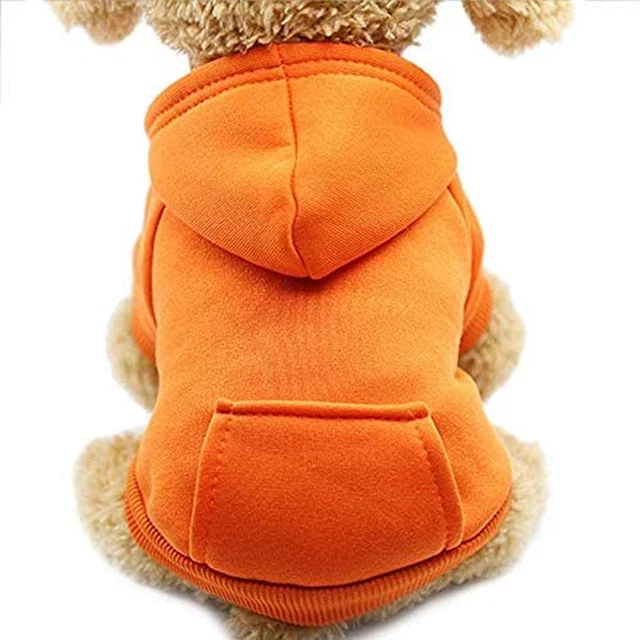 Felpa Con Cappuccio per Cane Animale Domestico Autunno Inverno Cappotto Caldo Ve