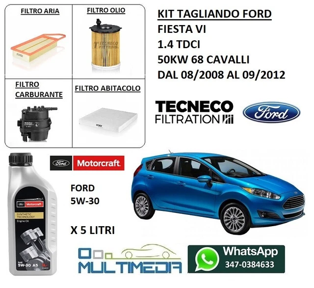 KIT TAGLIANDO FILTRI E OLIO FORD S-MAX 2.2 TDCI 129KW 175CV DAL 2009 - Foto 3