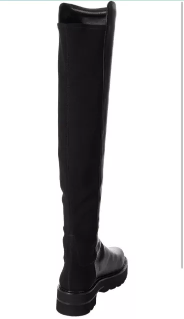 STUART WEITZMAN KNEE high boots 5050 size 7 womens black leather ...