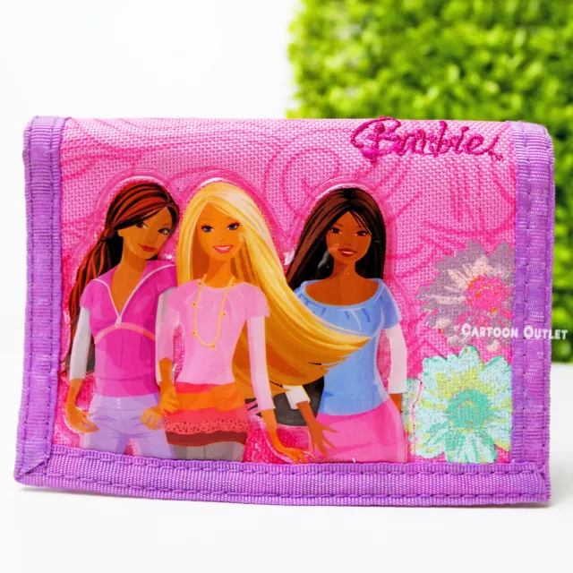 Mattel Barbie Pink Trifold  Girls Wallet Birthday Gift New