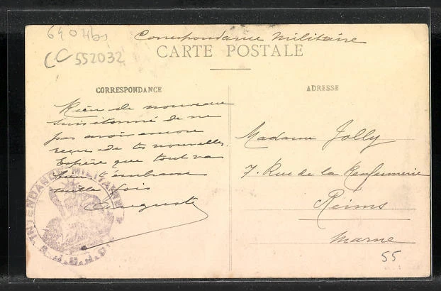 CPA Fresnes-en-Woevre, L'Eglise et l'Ecole des Garcons 2