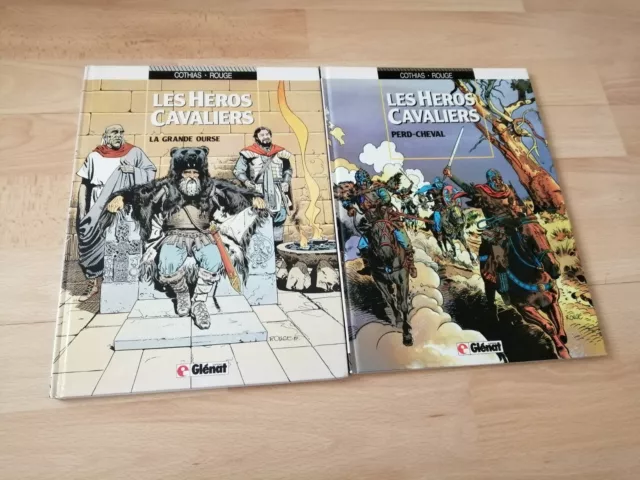 Lot  Bd Eo Les Heros Cavaliers Tome 1 Et 2 Rouge Cothias