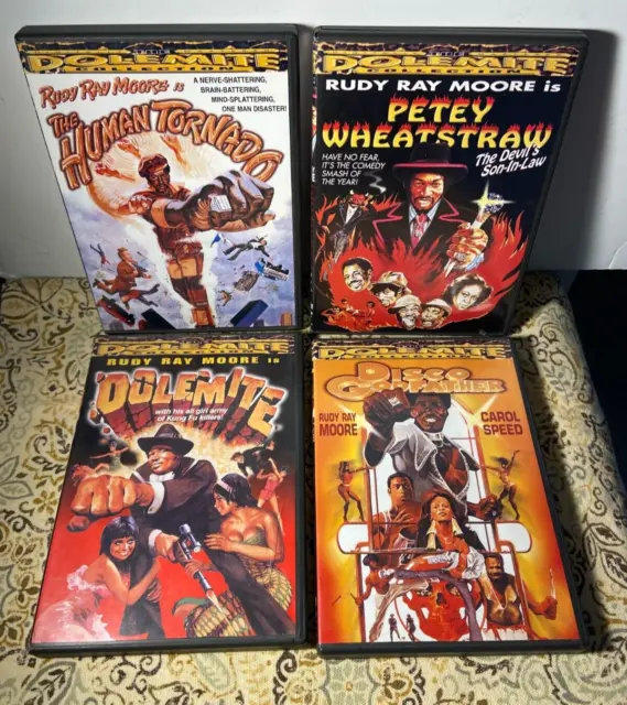 4 RUDY RAY MOORE Action -Comedy Film DVDs DOLEMITE COLLECTION - Disco Godfather
