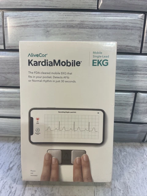 Nuevo monitor de ECG AliveCor KardiaMobile inalámbrico personal móvil de un solo plomo