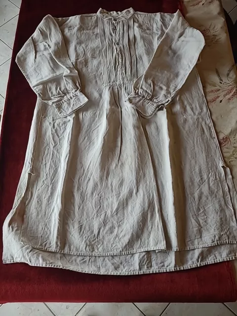 jolie chemise très ancienne (avant 1900) en chanvre 35 a