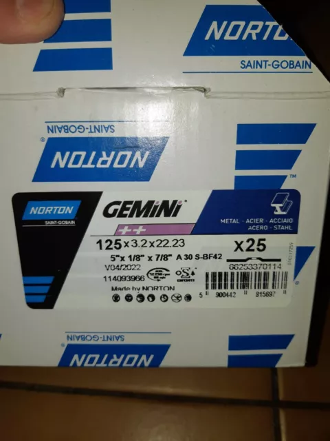 Carton Disque FER Norton × 25 Gemini 125