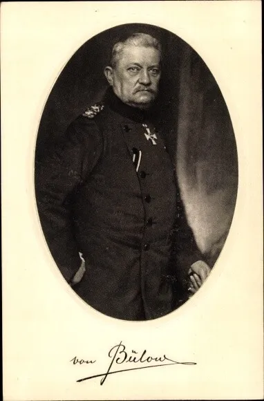 Ak Generaloberst Karl von Bülow, Portrait in Uniform, Orden - 3734074