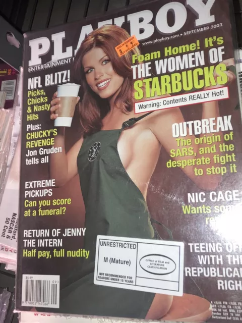 US Playboy Magazine  September 2003 Ltd Stock Sealed Since New Women Of Starbuck